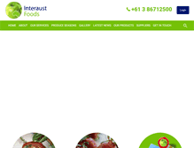 Tablet Screenshot of interaustfoods.com.au